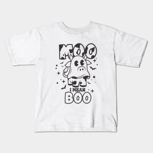 Moo I Mean Boo Kids T-Shirt